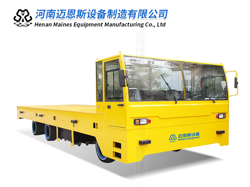 工廠大型方向盤電動(dòng)平板車