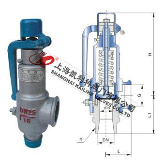 A28H、A28W、A28Y彈簧全啟式外螺紋安全閥